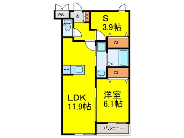 ワンズレジデンス西湊の物件間取画像